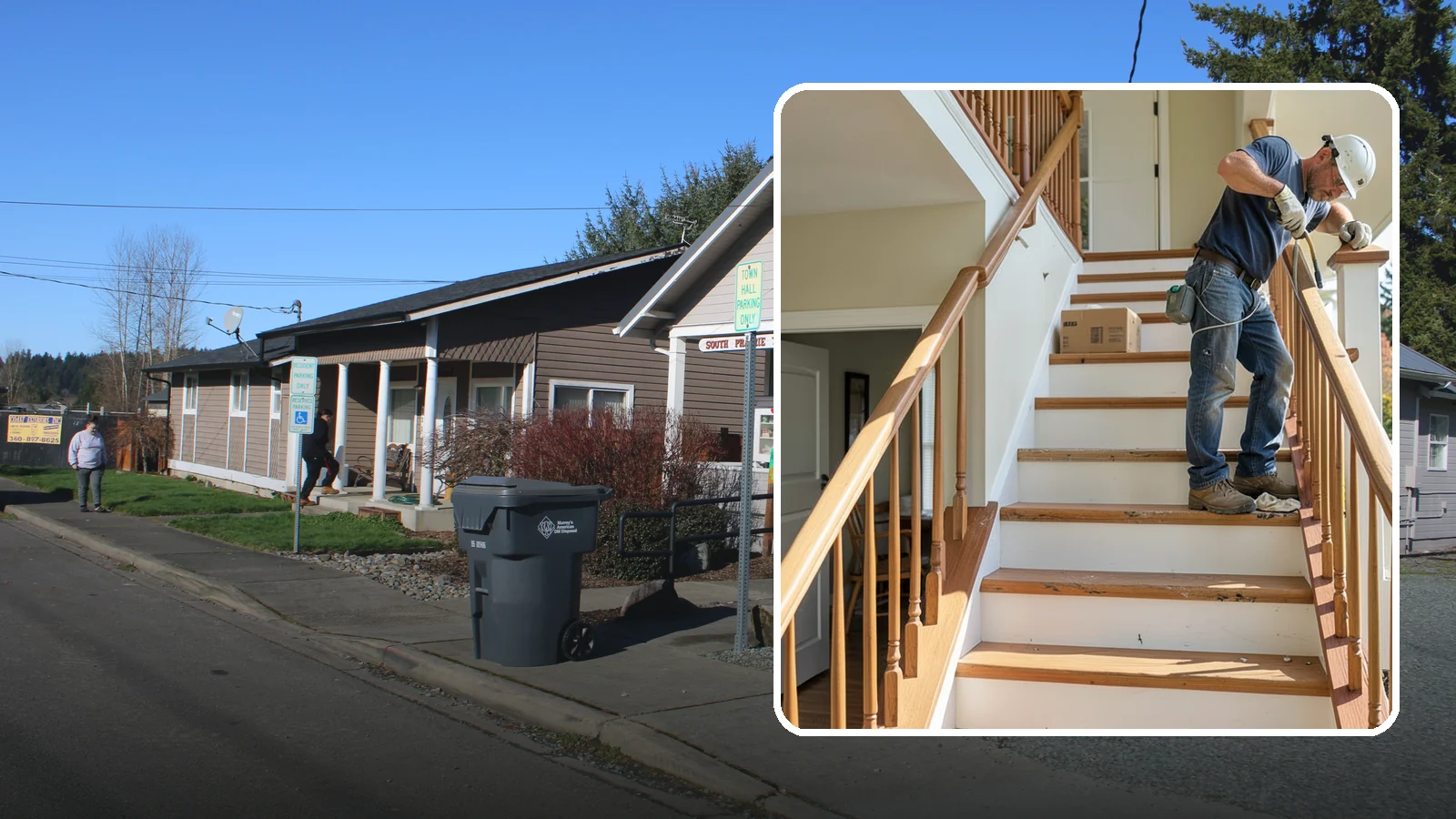 Stair Tread Replacement in South Prairie, Pierce County, WA - Worn or squeaky treads swapped for solid new ones that look and feel better underfoot.