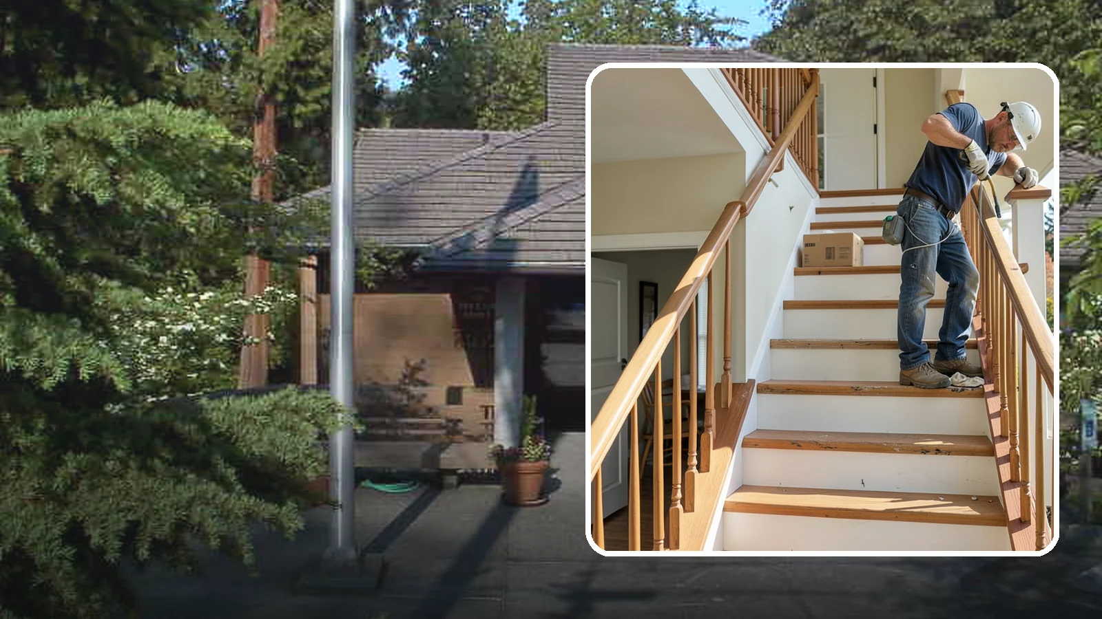 Stair Tread Replacement in Yarrow Point, King County, WA - Worn or squeaky treads swapped for solid new ones that look and feel better underfoot.