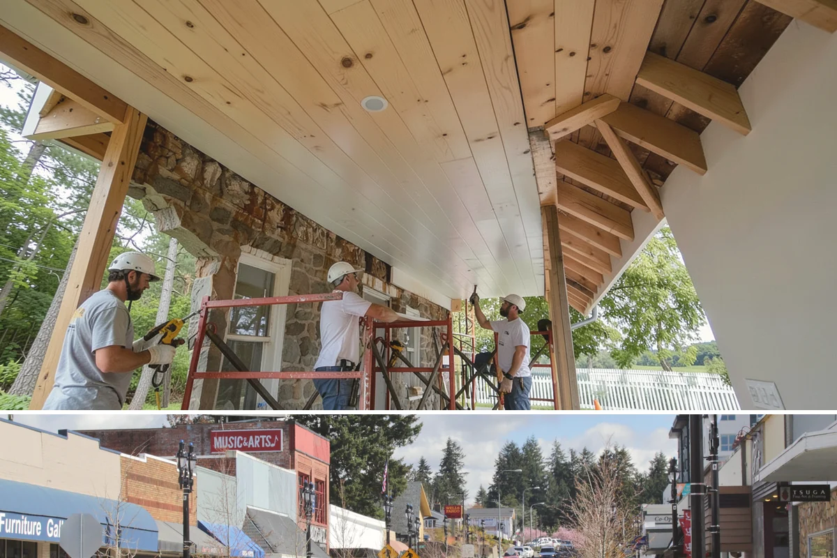 Stair Trim Installation in Bothell, King County, WA - Interior stair trim installs on schedule year-round, making it a smart project for the rainy PNW off-season.