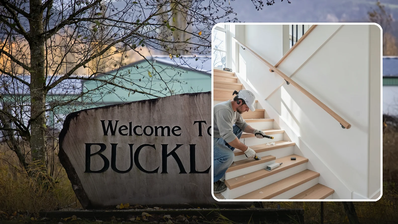 Stair Trim Installation in Buckley, Pierce County, WA - Detailed stair trim installation that finishes treads, risers, skirtboards, and stringers with clean precision.