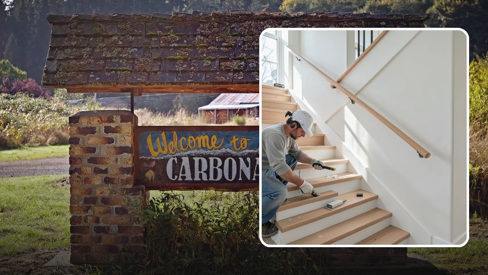 Stair Trim Installation in Carbonado, Pierce County, WA - Detailed stair trim installation that finishes treads, risers, skirtboards, and stringers with clean precision.