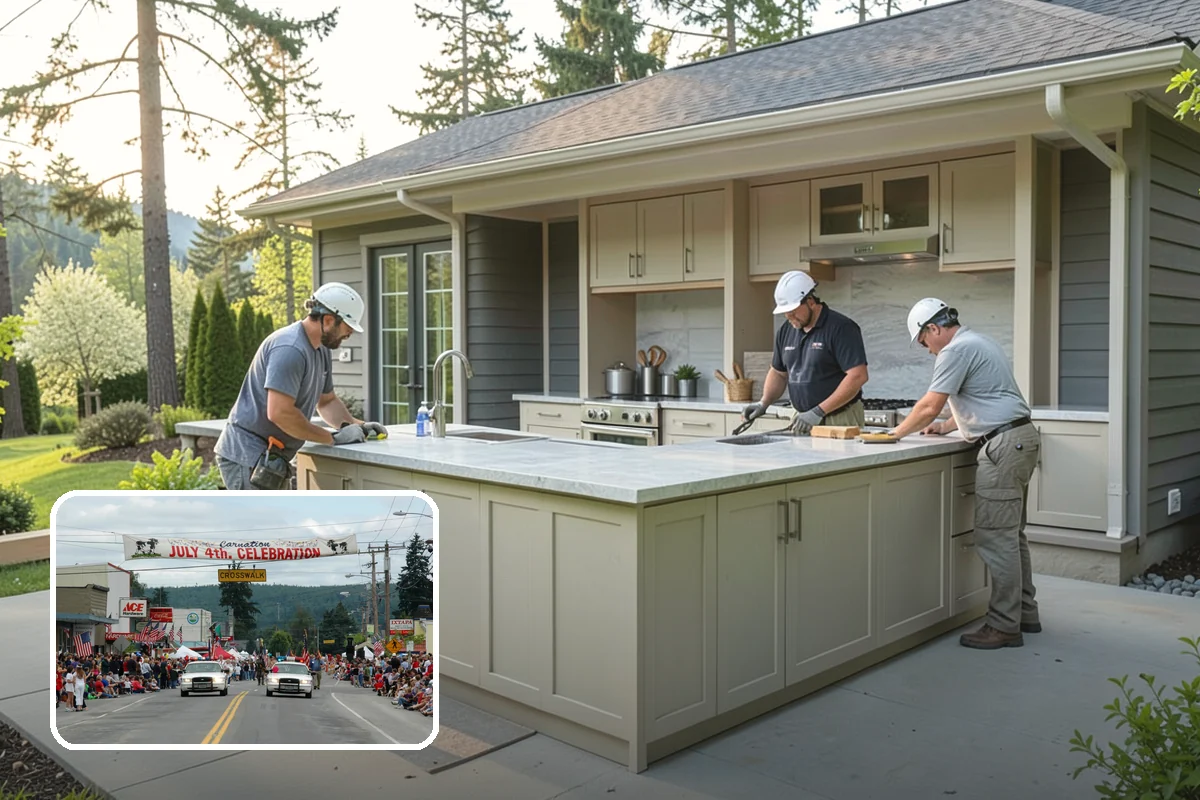 Stair Trim Installation in Carnation, King County, WA - Precise scribing to treads and walls