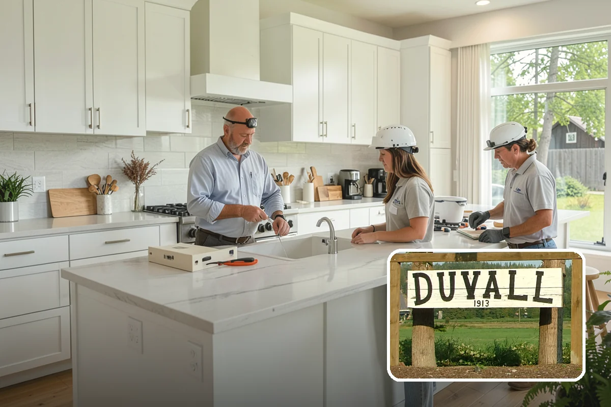 Stair Trim Installation in Duvall, King County, WA - Precise scribing to treads and walls