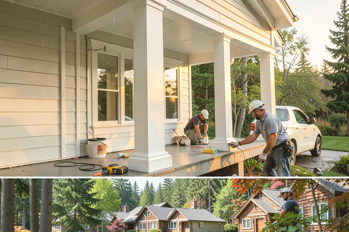 Stair Trim Installation in Edgewood, Pierce County, WA - Interior stair trim installs on schedule year-round, making it a smart project for the rainy PNW off-season.