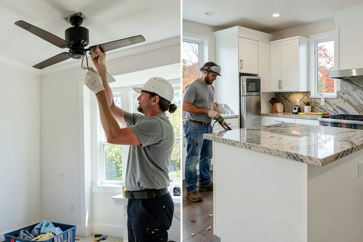 Stair Trim Installation in Federal Way, King County, WA - Assess the stair layout and existing conditions
