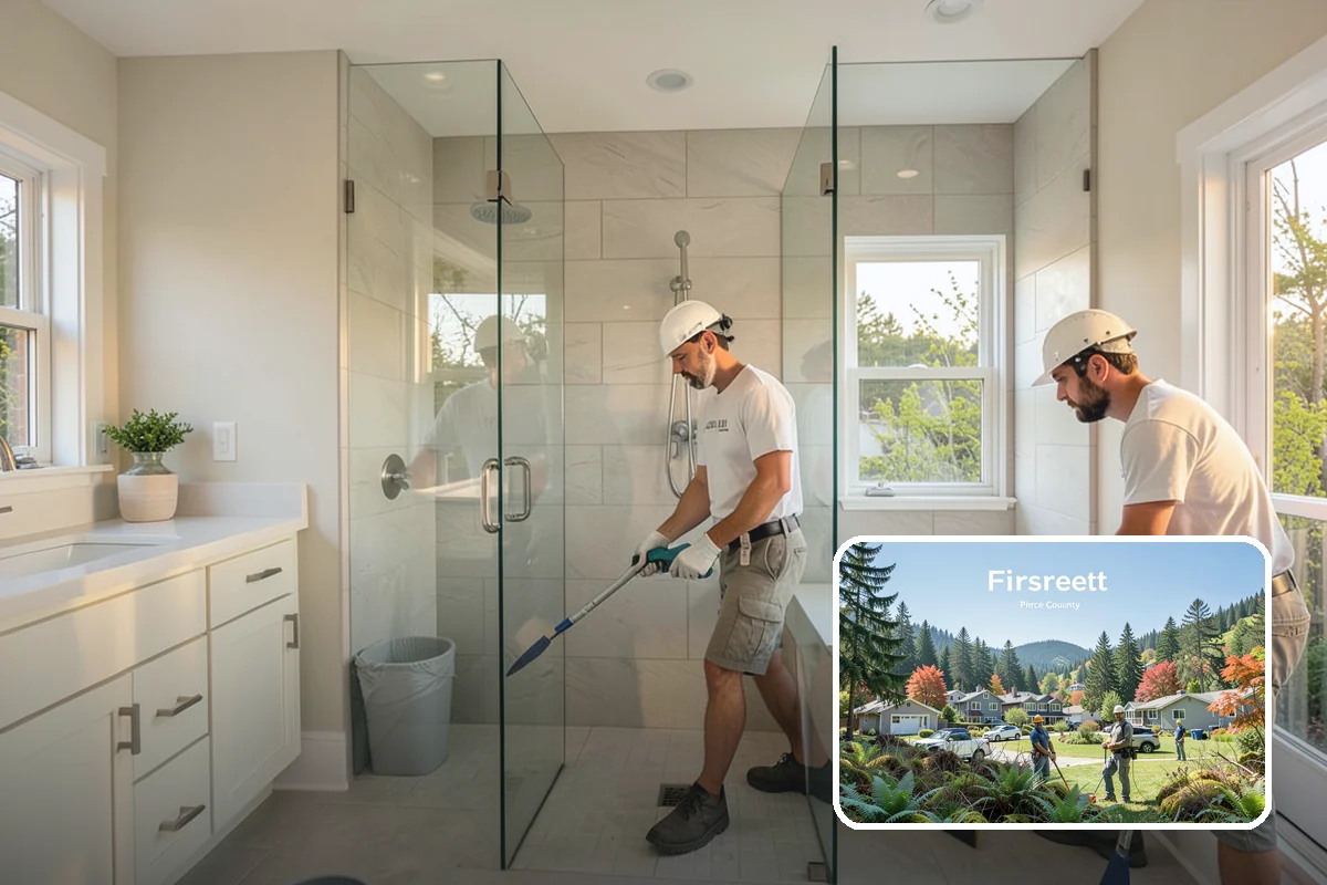 Stair Trim Installation in Fircrest, Pierce County, WA - Precise scribing to treads and walls