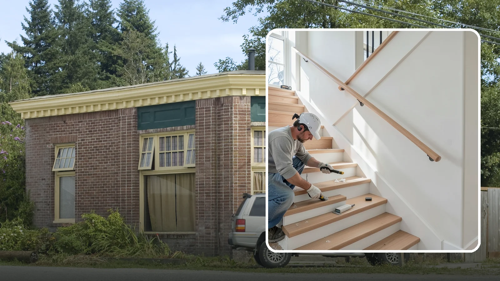 Stair Trim Installation in Hamilton, Skagit County, WA - Detailed stair trim installation that finishes treads, risers, skirtboards, and stringers with clean precision.