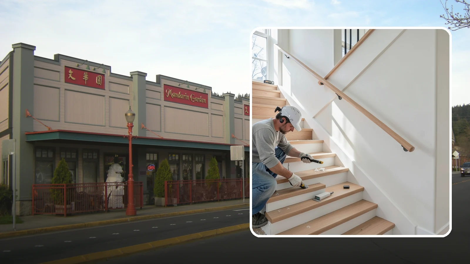 Stair Trim Installation in Issaquah, King County, WA - Detailed stair trim installation that finishes treads, risers, skirtboards, and stringers with clean precision.