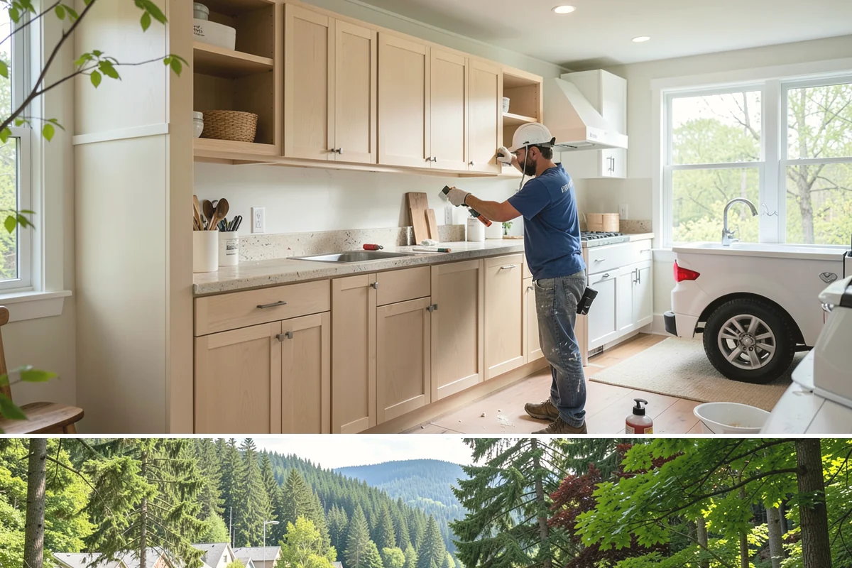 Stair Trim Installation in Lake Forest Park, King County, WA - Interior stair trim installs on schedule year-round, making it a smart project for the rainy PNW off-season.