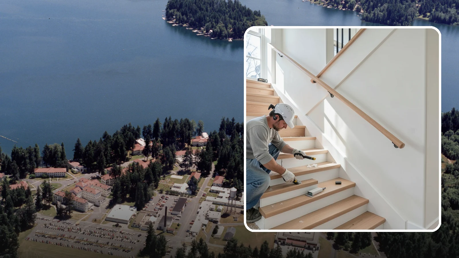 Stair Trim Installation in Lakewood, Pierce County, WA - Detailed stair trim installation that finishes treads, risers, skirtboards, and stringers with clean precision.
