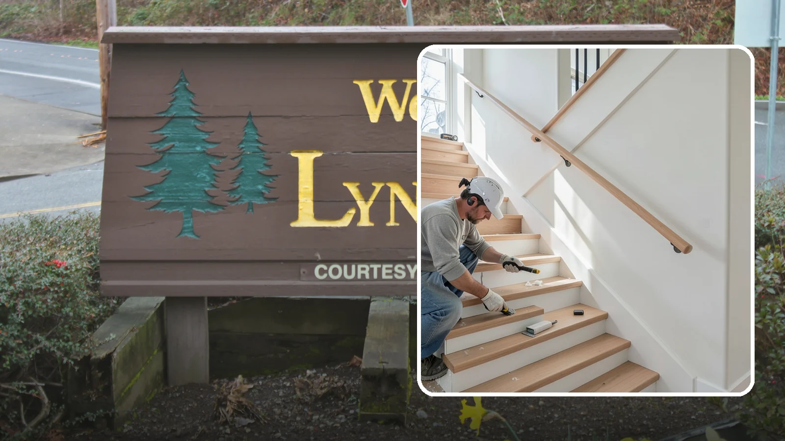 Stair Trim Installation in Lynnwood, Snohomish County, WA - Detailed stair trim installation that finishes treads, risers, skirtboards, and stringers with clean precision.