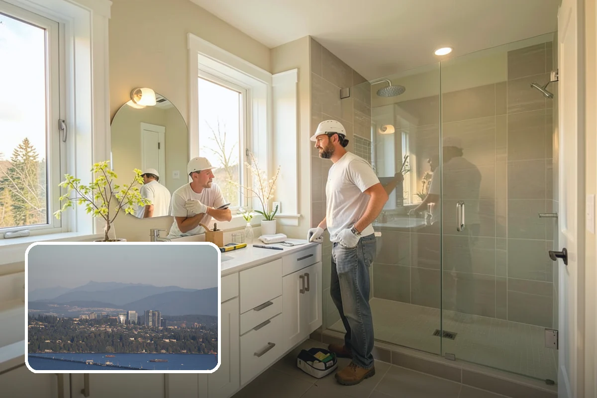 Stair Trim Installation in Medina, King County, WA - Precise scribing to treads and walls