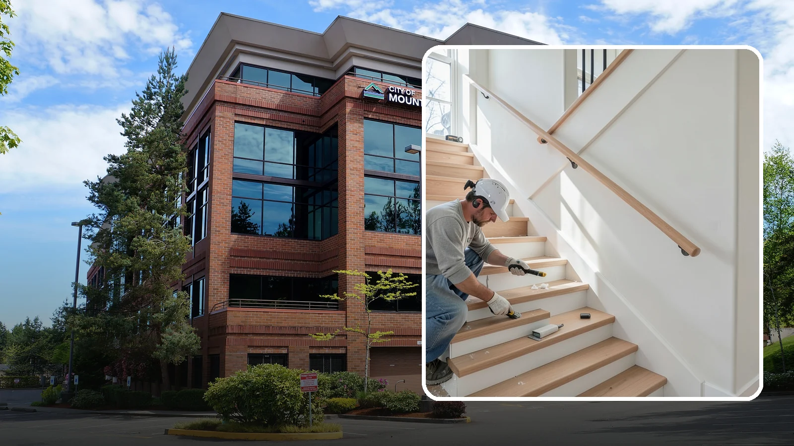 Stair Trim Installation in Mountlake Terrace, Snohomish County, WA - Detailed stair trim installation that finishes treads, risers, skirtboards, and stringers with clean precision.