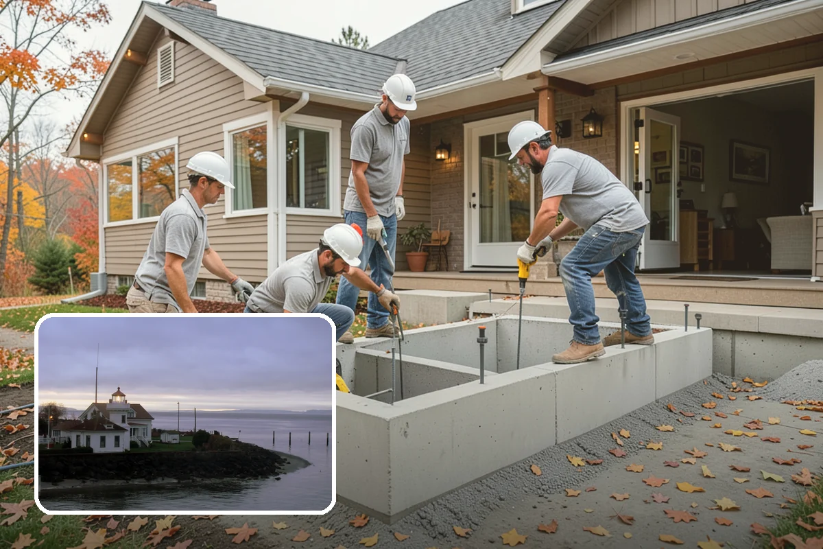 Stair Trim Installation in Mukilteo, Snohomish County, WA - Precise scribing to treads and walls