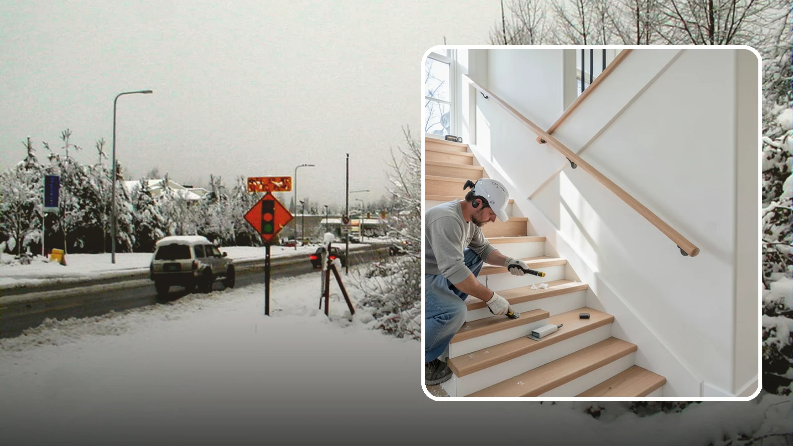 Stair Trim Installation in Newcastle, King County, WA - Detailed stair trim installation that finishes treads, risers, skirtboards, and stringers with clean precision.