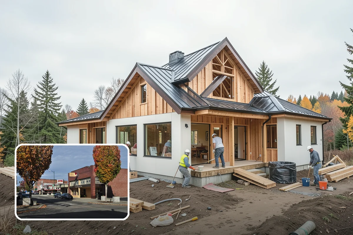 Stair Trim Installation in Puyallup, Pierce County, WA - Precise scribing to treads and walls