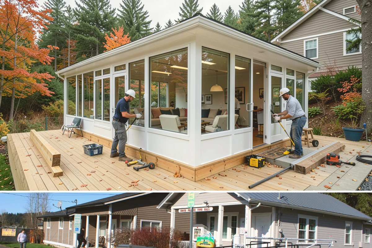 Stair Trim Installation in South Prairie, Pierce County, WA - Interior stair trim installs on schedule year-round, making it a smart project for the rainy PNW off-season.