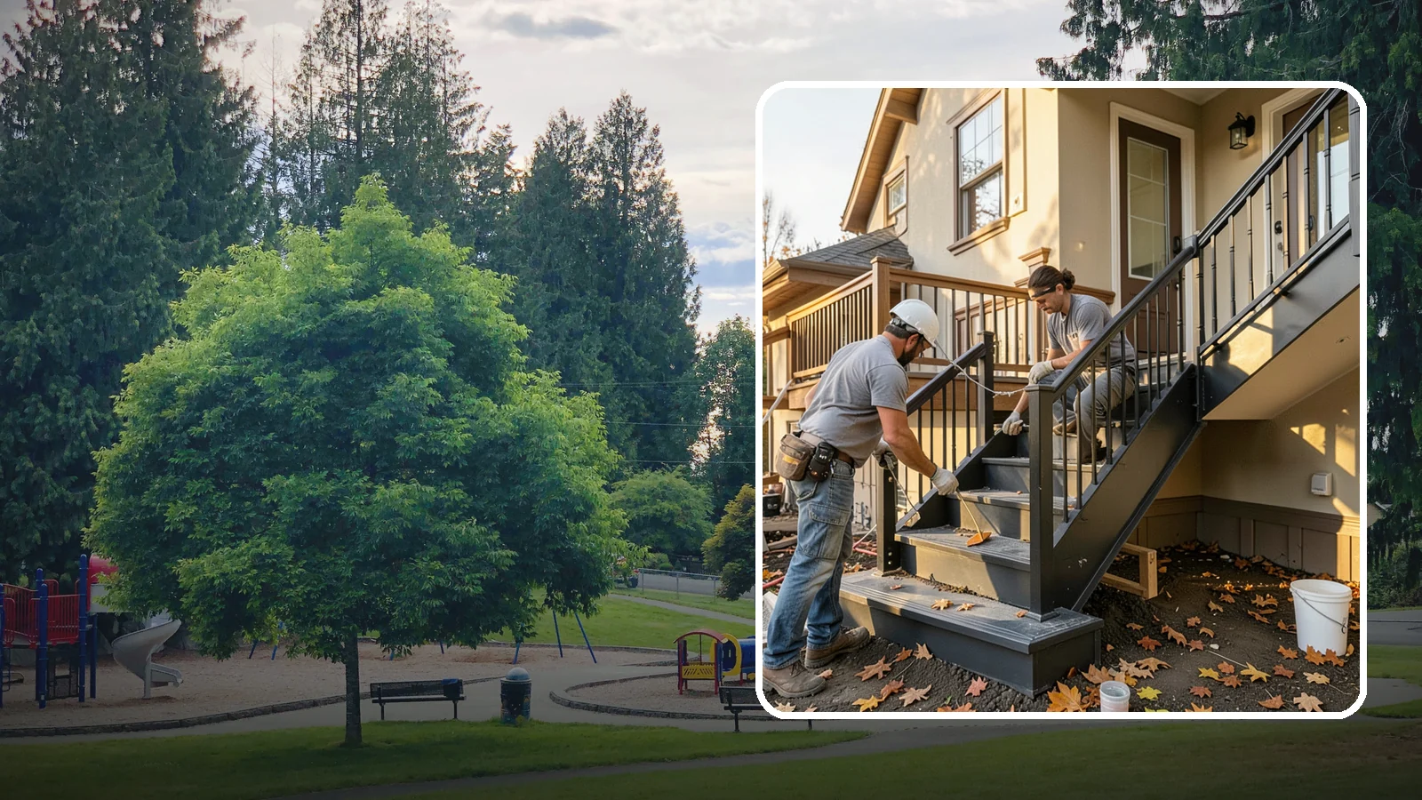 Staircase Replacement in Bonney Lake, Pierce County, WA - Complete removal and rebuild of unsafe or outdated staircases to modern code.