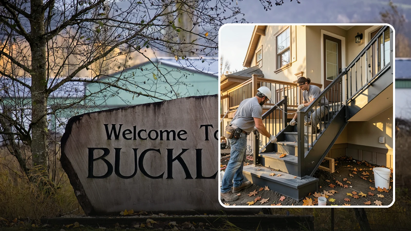 Staircase Replacement in Buckley, Pierce County, WA - Complete removal and rebuild of unsafe or outdated staircases to modern code.