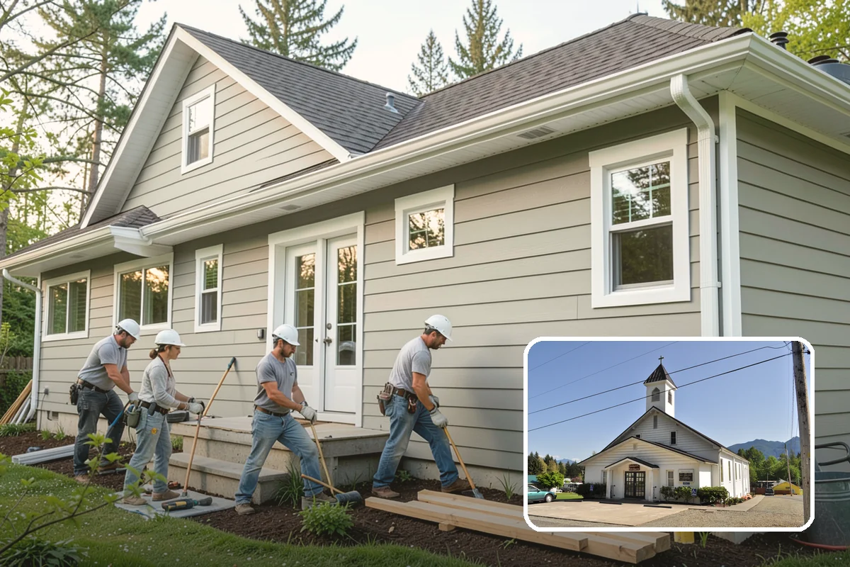 Staircase Replacement in Concrete, Skagit County, WA - Resolves unsafe or non-conforming stairs