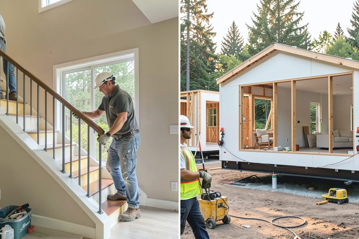 Staircase Replacement in Coupeville, Island County, WA - Remove the existing staircase safely
