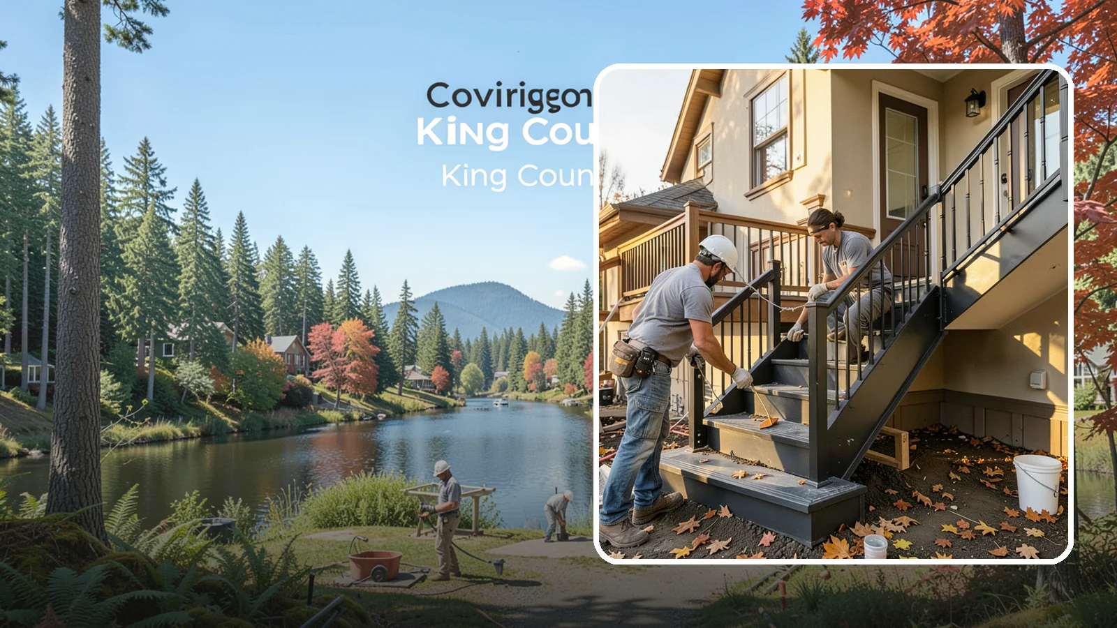 Staircase Replacement in Covington, King County, WA - Complete removal and rebuild of unsafe or outdated staircases to modern code.
