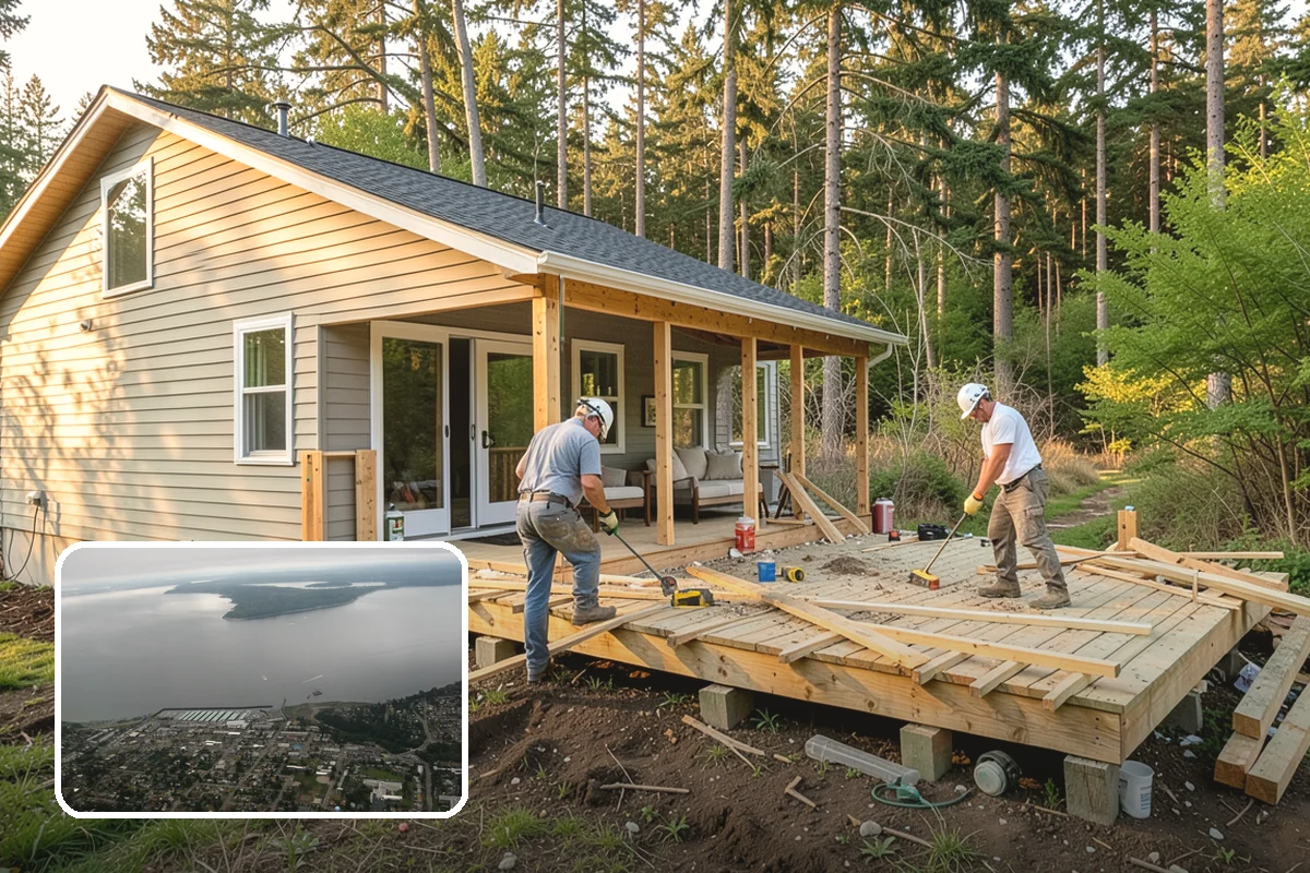 Staircase Replacement in Des Moines, King County, WA - Resolves unsafe or non-conforming stairs