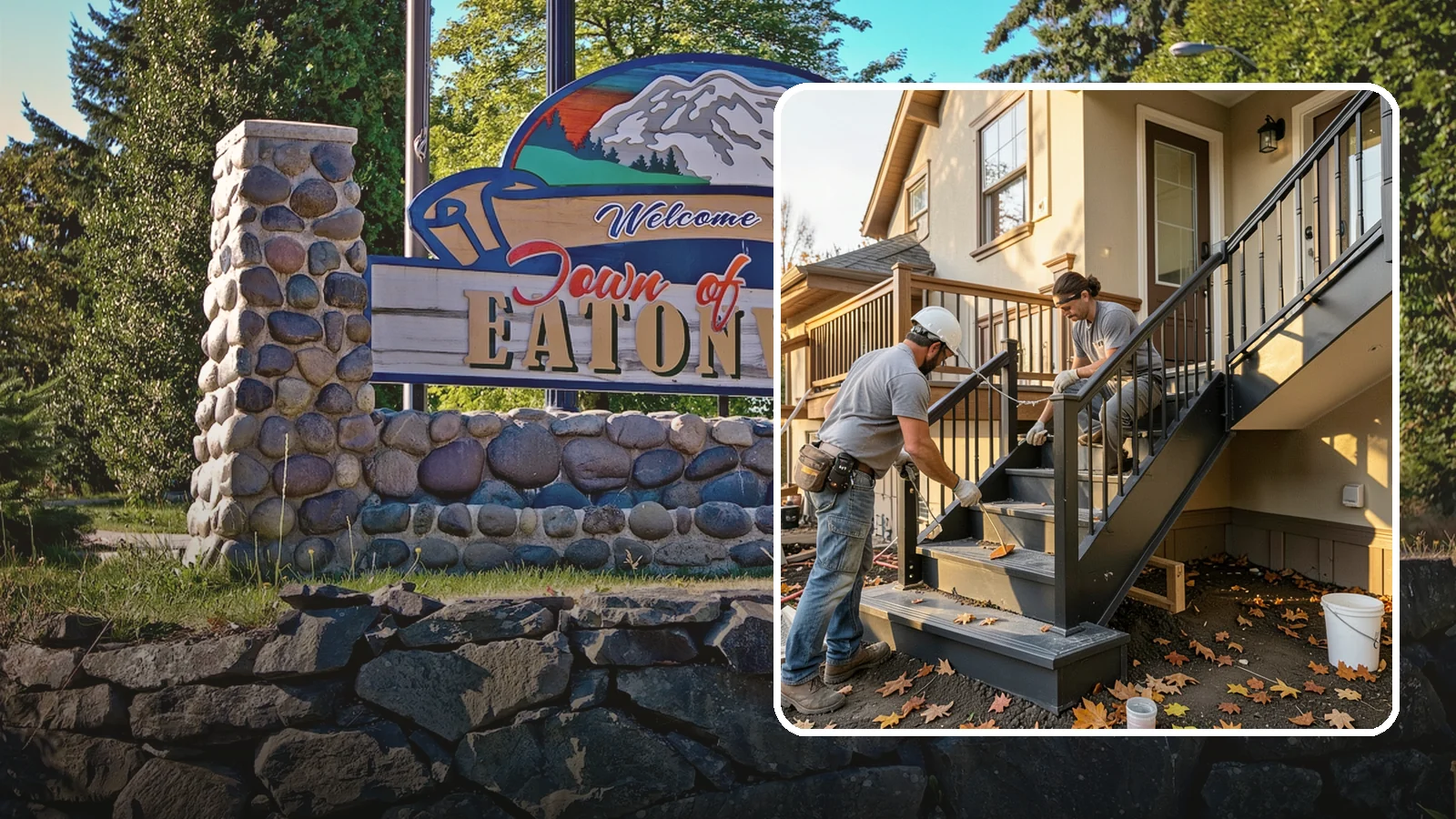 Staircase Replacement in Eatonville, Pierce County, WA - Complete removal and rebuild of unsafe or outdated staircases to modern code.