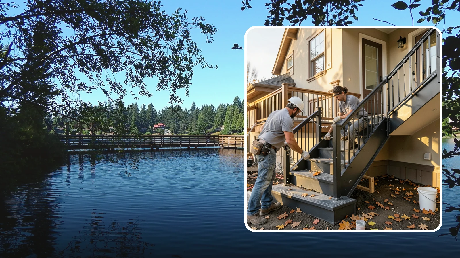 Staircase Replacement in Federal Way, King County, WA - Complete removal and rebuild of unsafe or outdated staircases to modern code.