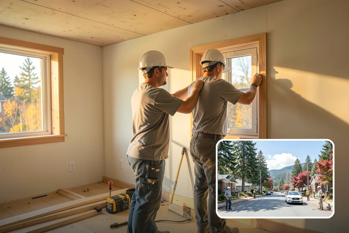 Staircase Replacement in Hunts Point, King County, WA - Resolves unsafe or non-conforming stairs