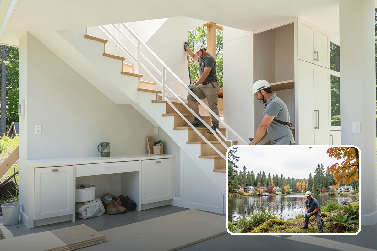 Staircase Replacement in La Conner, Skagit County, WA - Resolves unsafe or non-conforming stairs