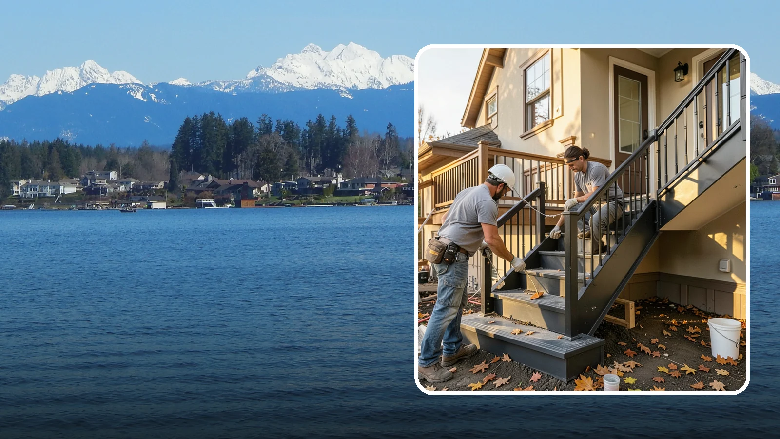 Staircase Replacement in Lake Stevens, Snohomish County, WA - Complete removal and rebuild of unsafe or outdated staircases to modern code.