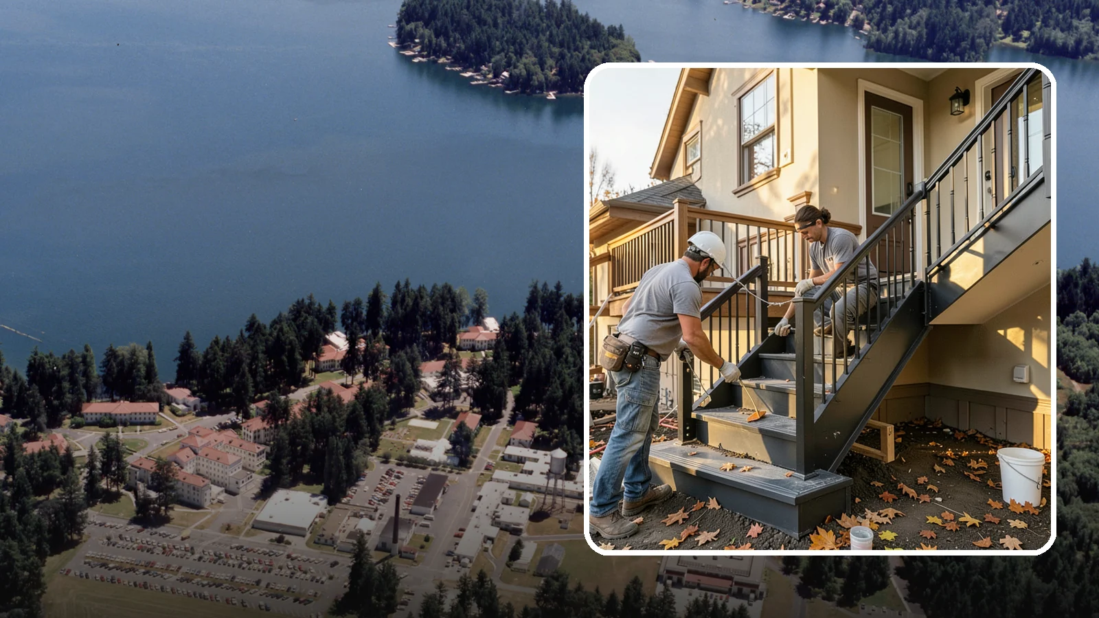 Staircase Replacement in Lakewood, Pierce County, WA - Complete removal and rebuild of unsafe or outdated staircases to modern code.