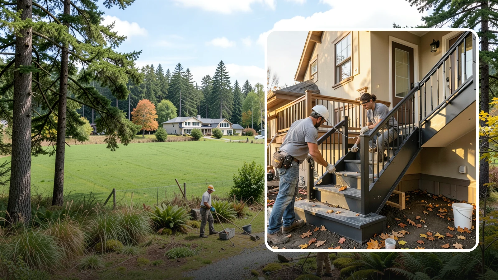 Staircase Replacement in Lyman, Skagit County, WA - Complete removal and rebuild of unsafe or outdated staircases to modern code.