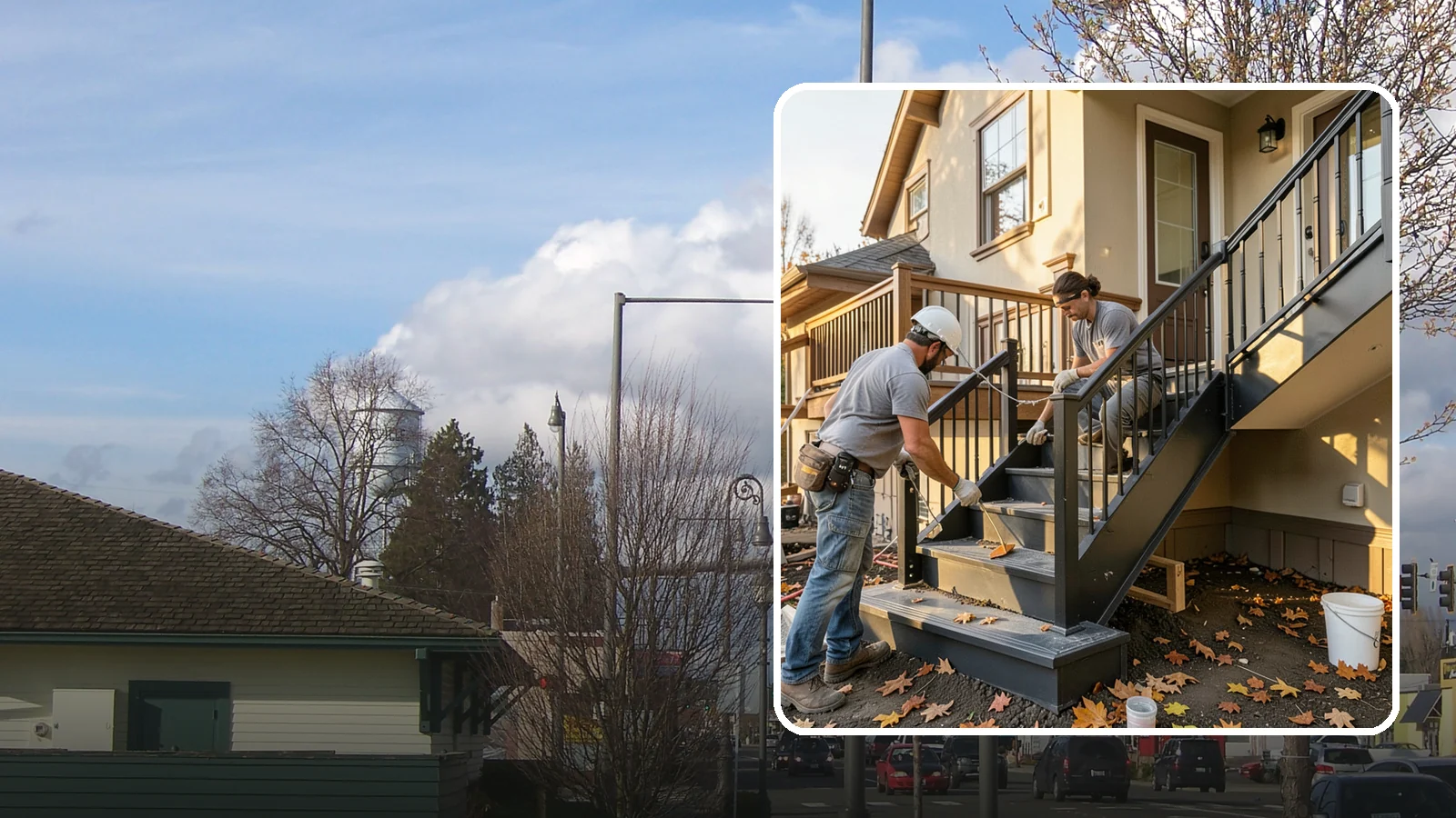 Staircase Replacement in Marysville, Snohomish County, WA - Complete removal and rebuild of unsafe or outdated staircases to modern code.