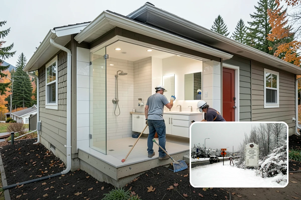 Staircase Replacement in Newcastle, King County, WA - Resolves unsafe or non-conforming stairs