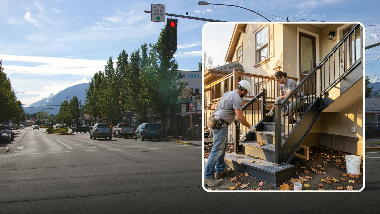 Staircase Replacement in North Bend, King County, WA - Complete removal and rebuild of unsafe or outdated staircases to modern code.