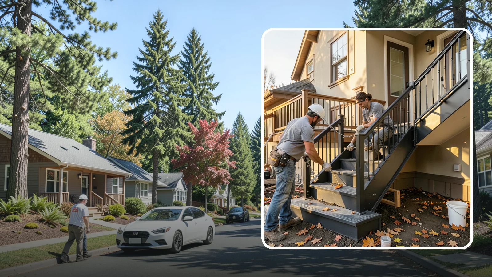 Staircase Replacement in Orting, Pierce County, WA - Complete removal and rebuild of unsafe or outdated staircases to modern code.