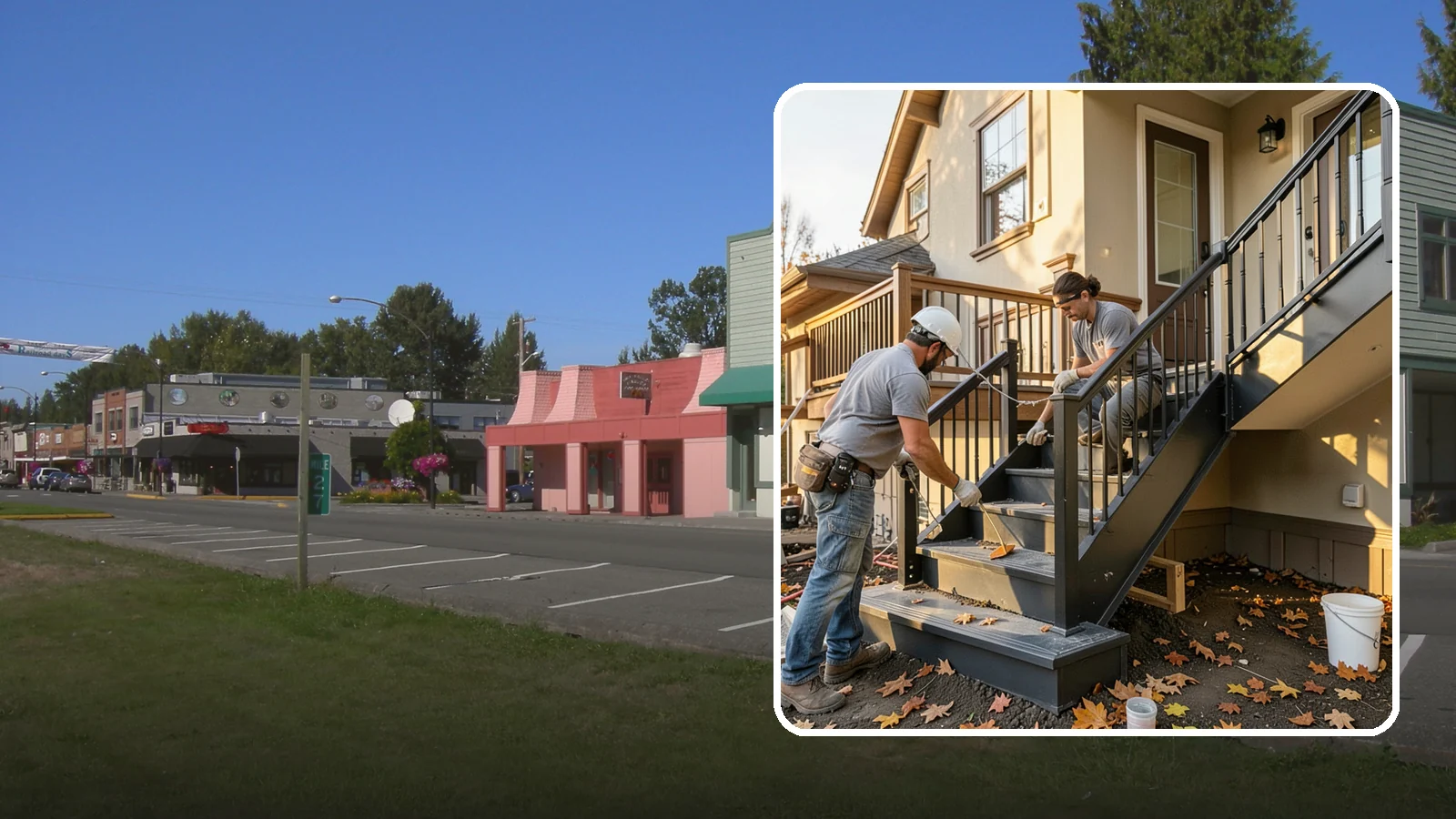 Staircase Replacement in Snoqualmie, King County, WA - Complete removal and rebuild of unsafe or outdated staircases to modern code.
