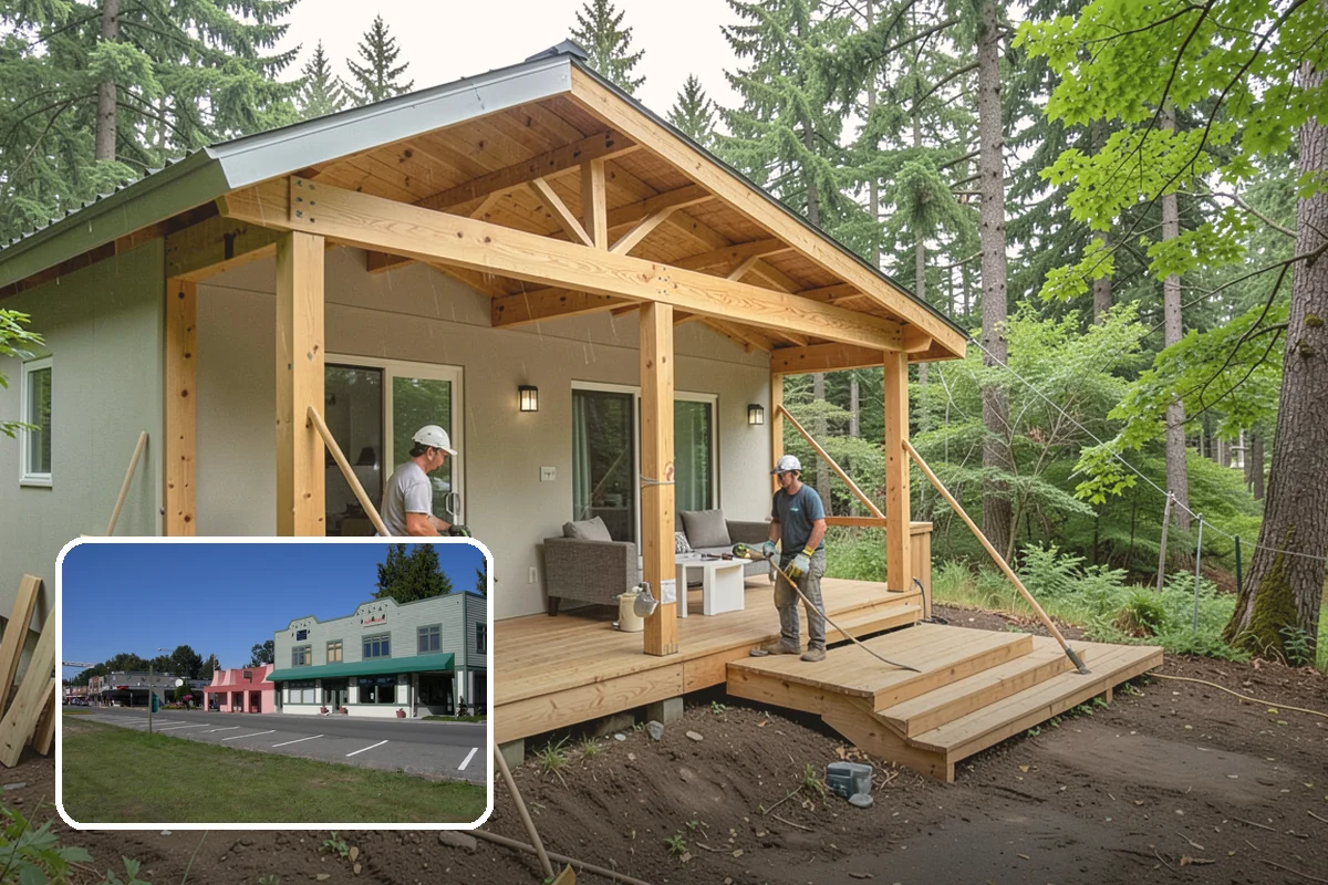 Staircase Replacement in Snoqualmie, King County, WA - Resolves unsafe or non-conforming stairs