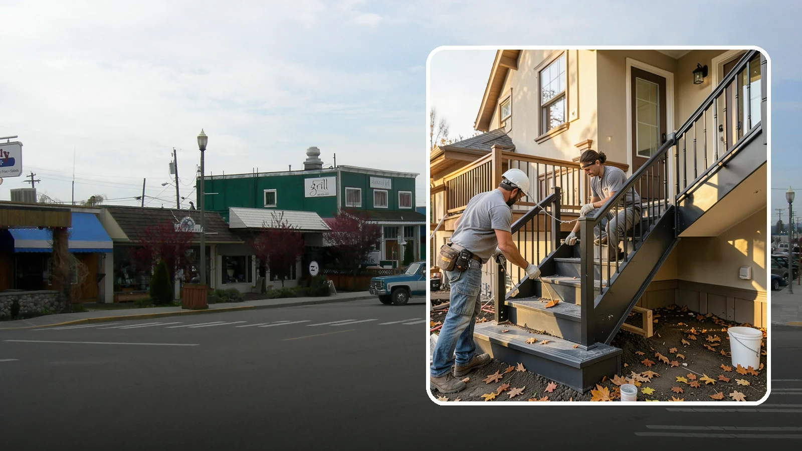 Staircase Replacement in Stanwood, Snohomish County, WA - Complete removal and rebuild of unsafe or outdated staircases to modern code.