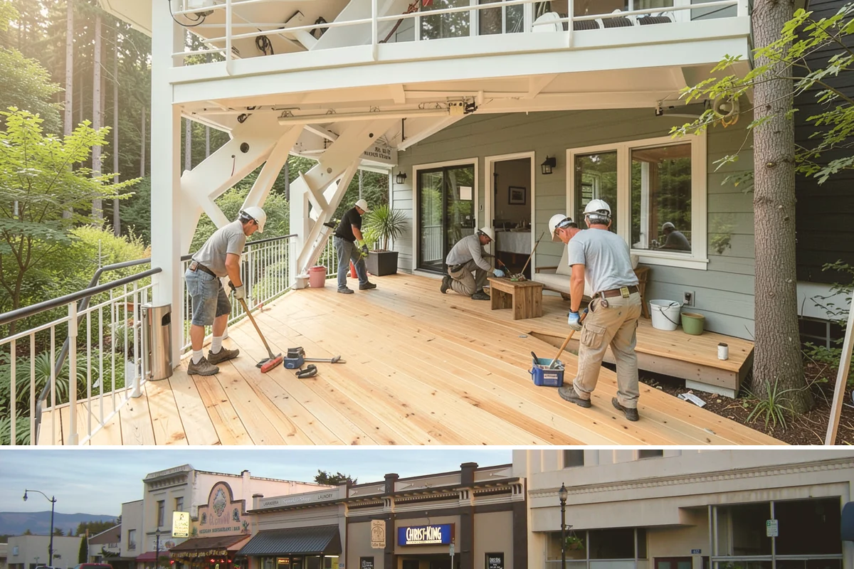 Stamped Concrete Driveway in Burlington, Skagit County, WA - Warm, dry weather from late spring through summer gives the best conditions for pouring, stamping, and curing.