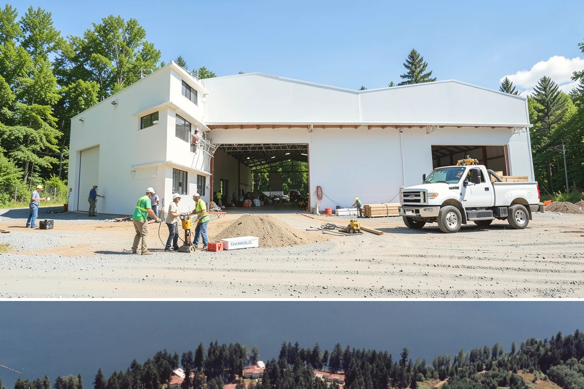 Stamped Concrete Driveway in Lakewood, Pierce County, WA - Warm, dry weather from late spring through summer gives the best conditions for pouring, stamping, and curing.
