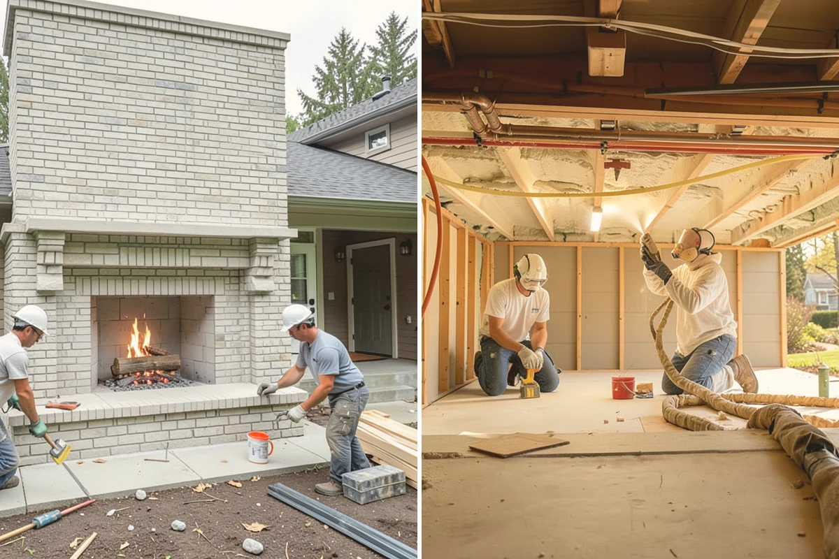 Stamped Concrete Driveway in Mount Vernon, Skagit County, WA - Excavate, grade, and set forms with reinforcement