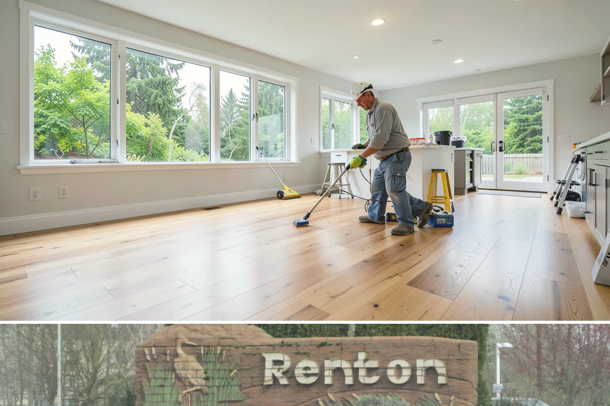 Stamped Concrete Driveway in Renton, King County, WA - Warm, dry weather from late spring through summer gives the best conditions for pouring, stamping, and curing.