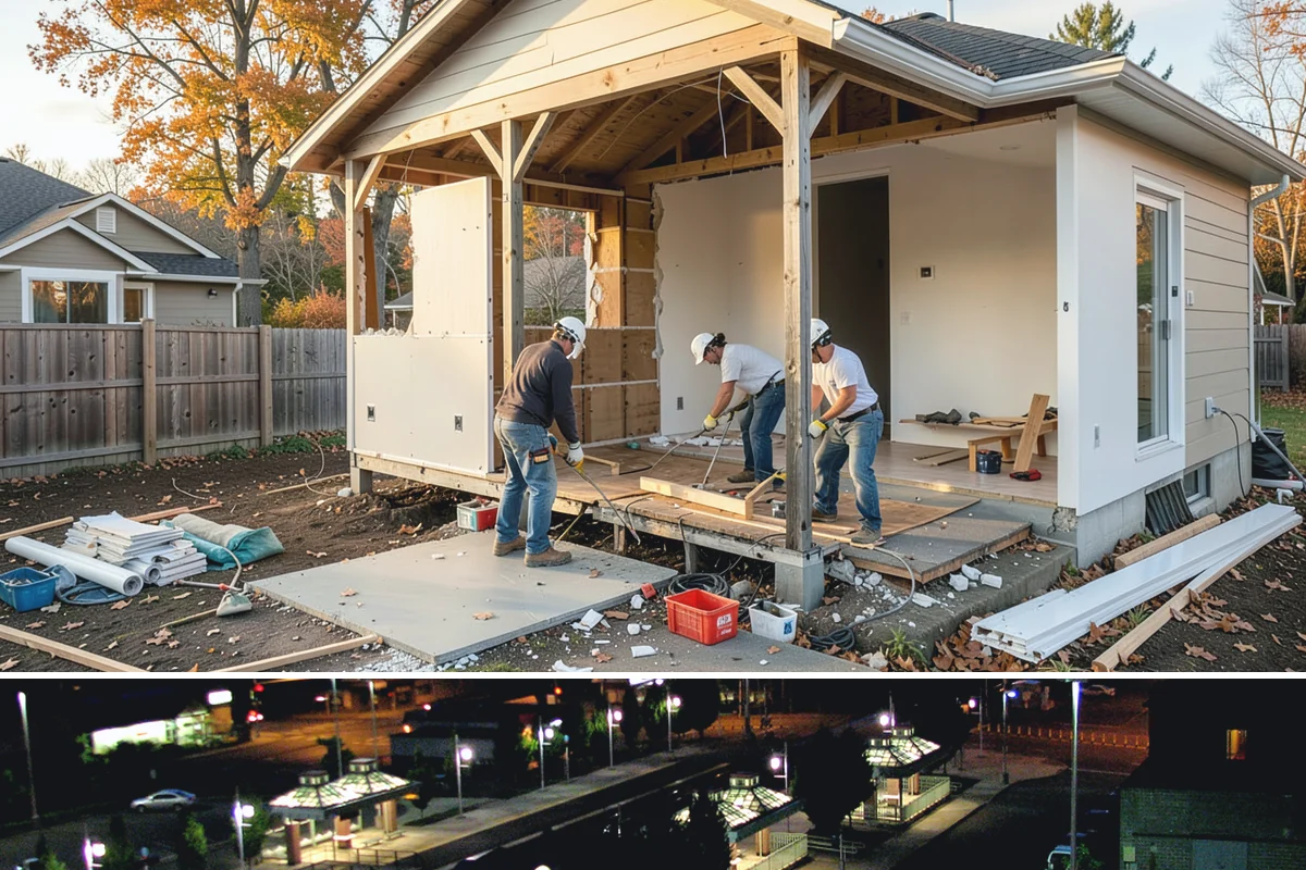 Stamped Concrete Installation in Auburn, King County, WA - Dry summer conditions are essential for clean stamping and proper sealing before wet weather.