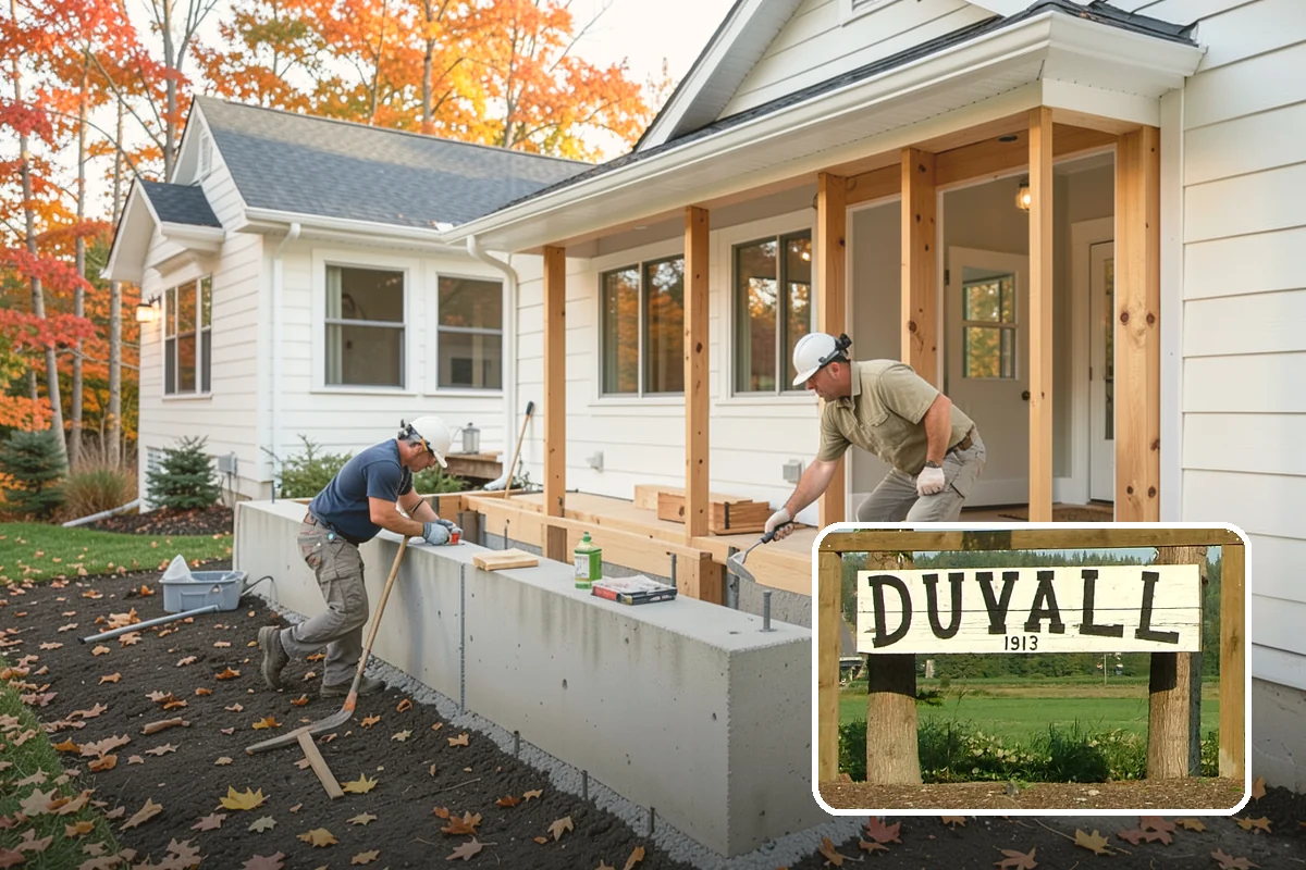 Stamped Concrete Installation in Duvall, King County, WA - Upscale look of stone or brick at lower cost