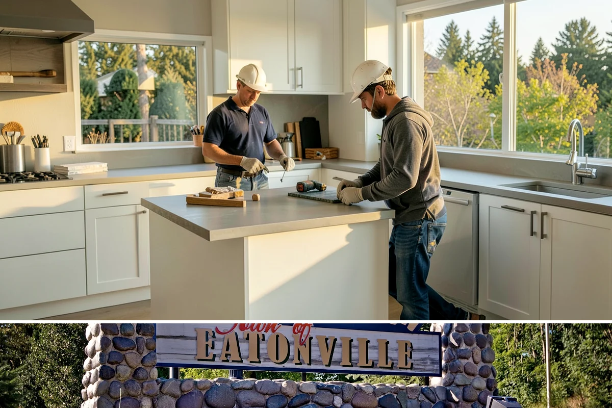 Stamped Concrete Installation in Eatonville, Pierce County, WA - Dry summer conditions are essential for clean stamping and proper sealing before wet weather.