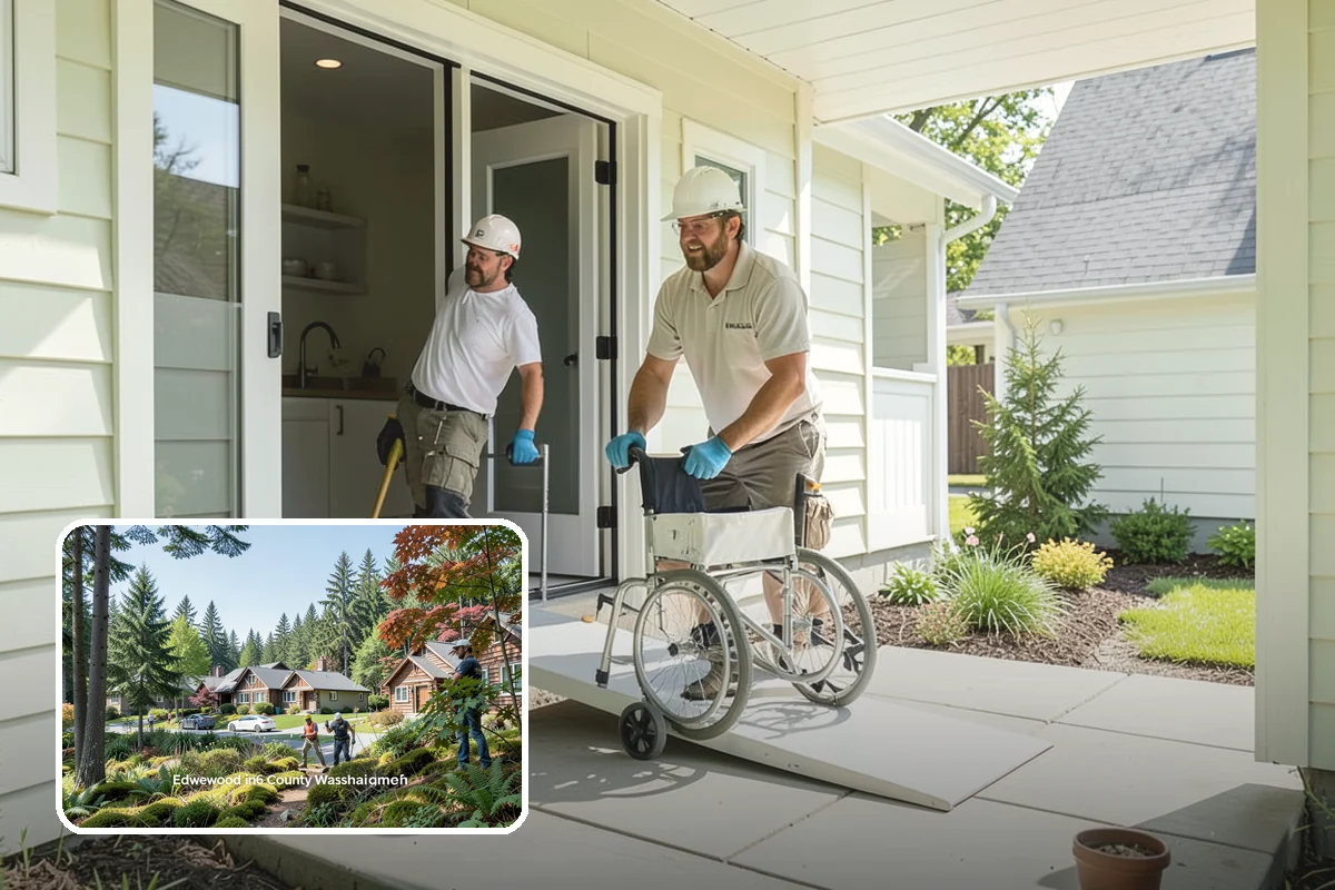 Stamped Concrete Installation in Edgewood, Pierce County, WA - Upscale look of stone or brick at lower cost