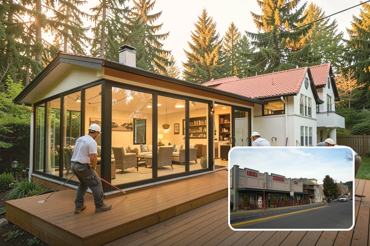 Stamped Concrete Installation in Issaquah, King County, WA - Upscale look of stone or brick at lower cost